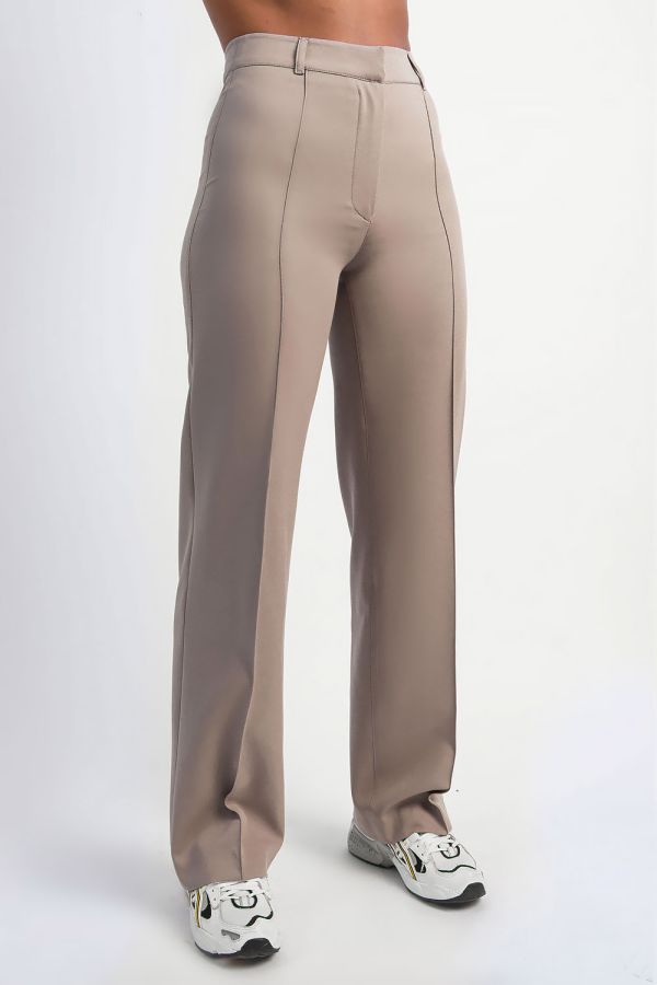 High waist Suit Pants Without Pockets - Hazel